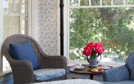 View of the Mock Turtle Guest Room in the Cheshire Cat Inn & Cottages, Santa Barbara, CA